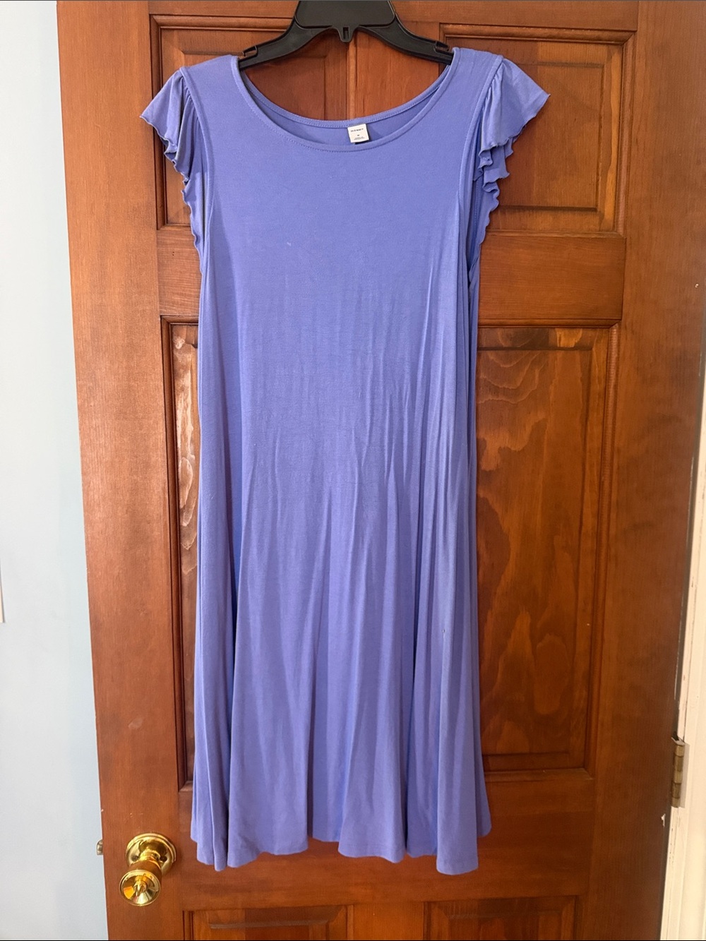 Old Navy Lavender Swing Maxi Dress with Ruffle Sleeves